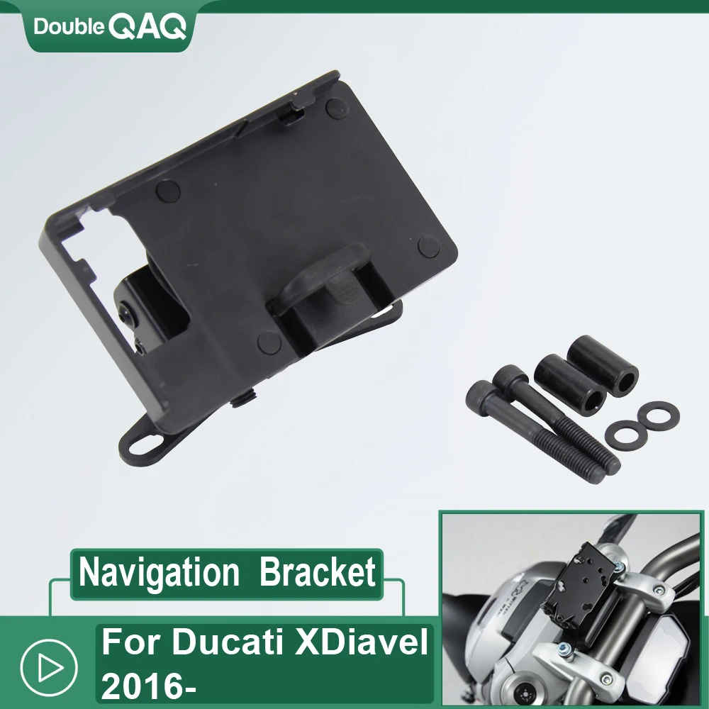 

For Ducati XDiavel X Diavel S 2016 2017 2018 2019 2020 2021 NEW Mobile Phone Navigation GPS Bracket Holder USB Charging