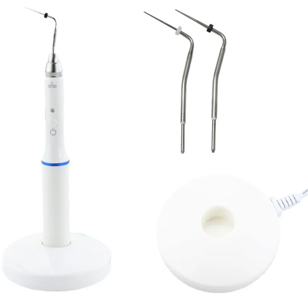 

Dental Cordless Wireless Gutta Percha Obturation System Endo Heated Pen 2Tips Green White 110V 220V