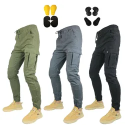 Monos de motocicleta para hombre y mujer, pantalones de viga elástica, multibolsillos, resistentes al desgaste, informales, para exteriores, cuatro estaciones, novedad