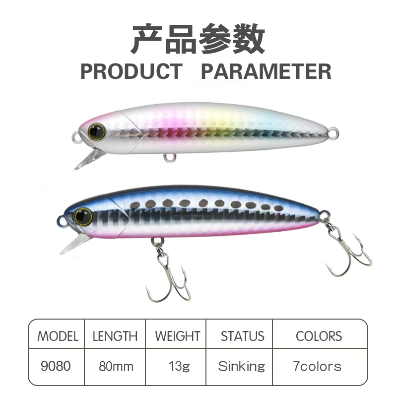 Тонущий гольян, рыболовные аксессуары, приманка, искусственные весы, 13 г, 8 см, приманка, воблеры, рыба, Троллинговые снасти для щуки