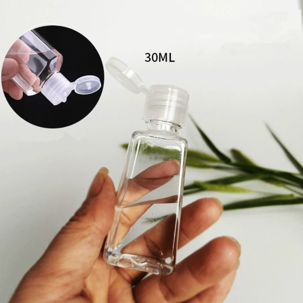 10Pcs 30ML Portable Refillable Travel PET Essential Toiletries Bottle for Shampoo Moisturizer Shower Gel Lotion & Face Wash