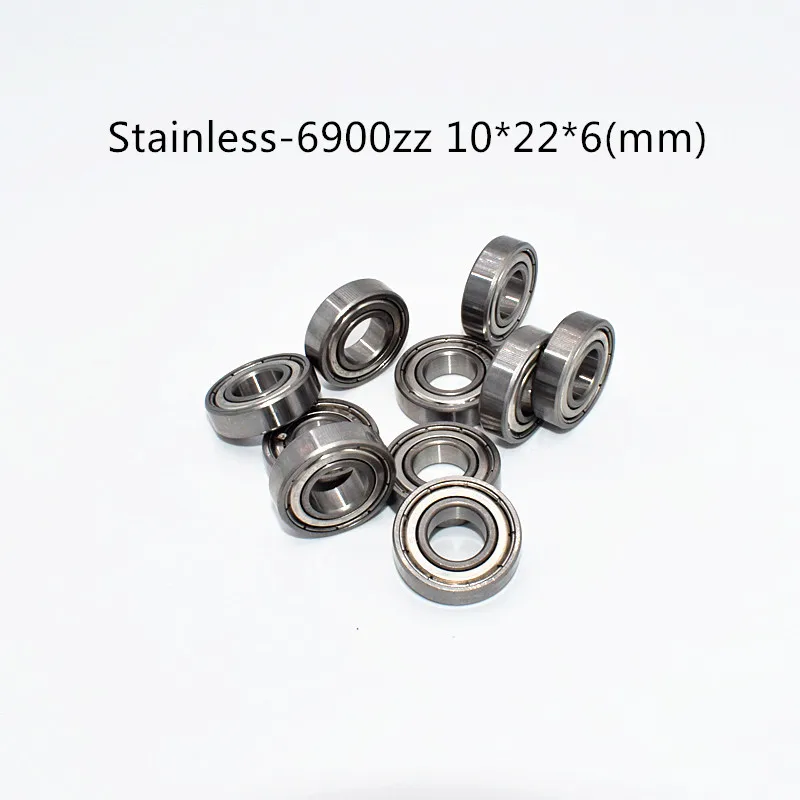 

S6900ZZ Bearing 10*22*6 mm ( 10PCS ) ABEC-5 Stainless Steel Ball Bearings metal sealed S6900Z S6900 Z ZZ