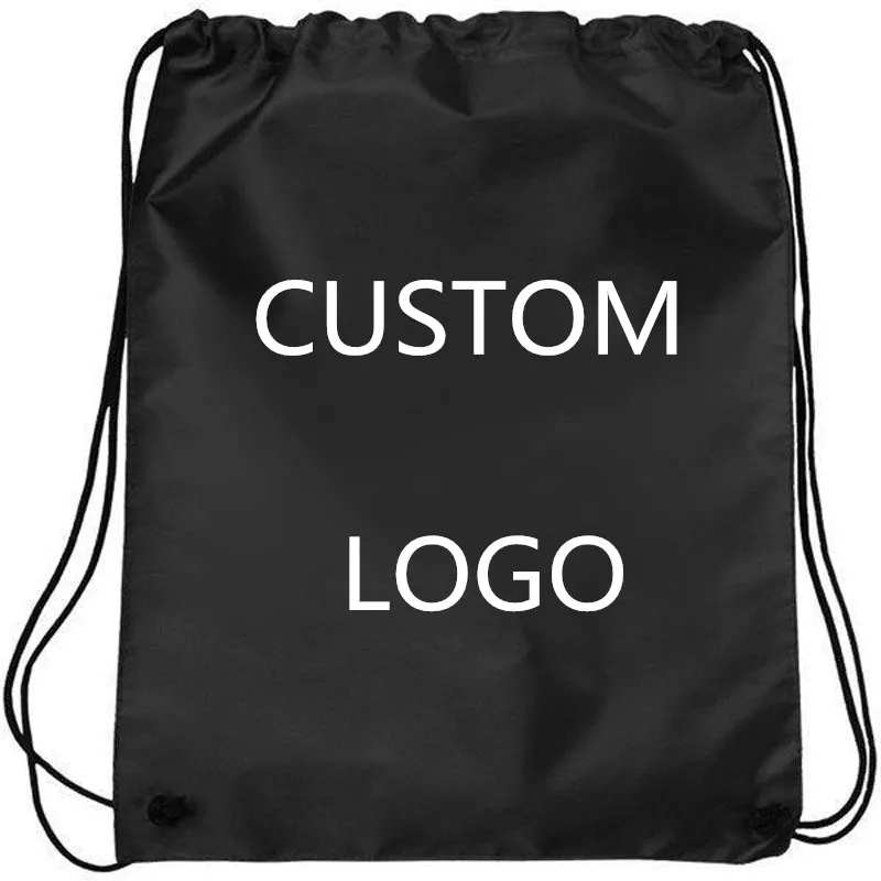 

Morning Custom Logo Drawstring Backpack 35x45cm Sports Team Polyester Digital Printing Any Logo Customize Backpack Bag