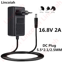 16.8V 2A Screwdriver Charger for 18650 Lithium Battery Charger 14.4V 4Series 4S li-ion Battery Wall Charger AC100-240V EU/US