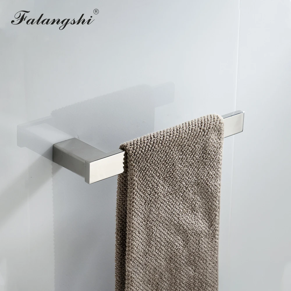 304 Stainless Steel Bathroom Hardware Set Robe Hook Toilet Roll Paper Holder 60cm Towel Bar Polished Screwed Wall Mount WB8851
