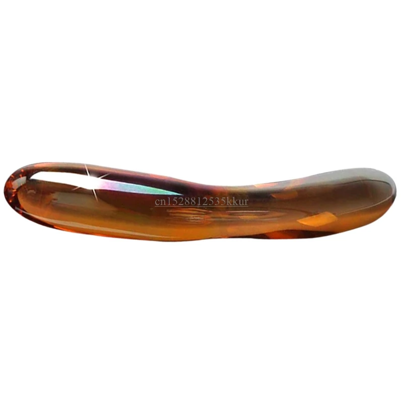 7 inch tiger eye stone massage wand hand made crystal massage instrument comfortable point stick bar and foot point massage stic