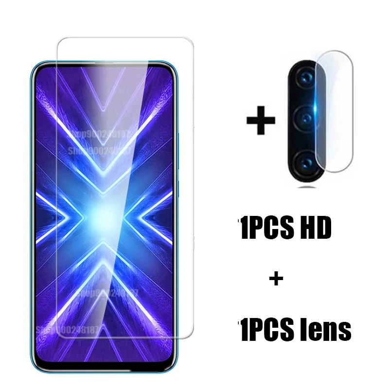 2-in-1 Camera Tempered Glass For huawei honor 9x STK-LX1 premium Protective Glass on honor 9 x x9 honor9x screen protector Film