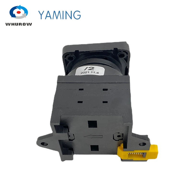 Rotary Cam Switch DIN Rail Mounting 3 Position 2 Poles 690V 20A Selector Changeover Control Circuit Dual Power YMW42-20/2