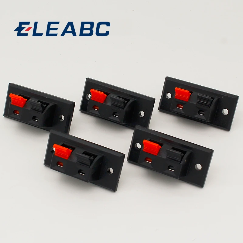 2017 Hot 5 Pcs 2 Posities Connector Terminal Push In Jack Lente Load Audio Speaker Terminals