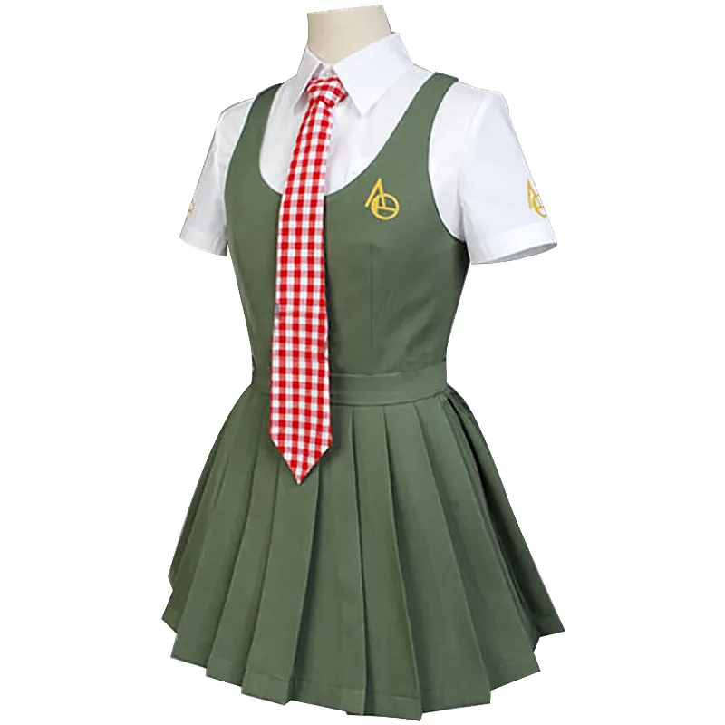 Fantasia para cosplay danganronpa v3, cosplay para mulheres, conjunto completo com peruca, para homens, mulheres