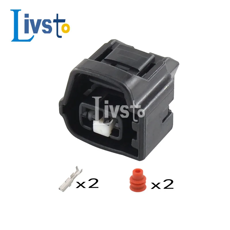 5 Set 2 Pin Auto Gearbox Socket BNC Black Reversing Lamp Plug Temperature Sensor Female Connectors 7283-7028-30 For Toyota