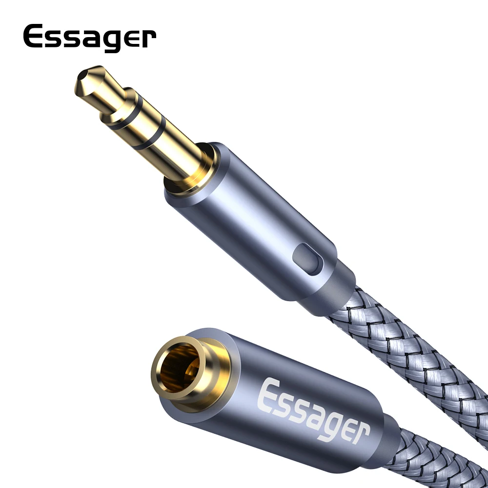 Essager przewód Aux Jack 3.5mm rozszerzenie Audio kabel do słuchawek 3.5 Jack Splitter kabel głośnikowy do przedłużacz słuchawek