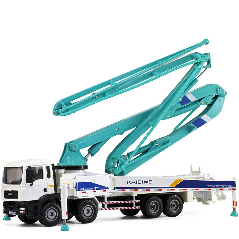 High quality 1:55 concrete pump truck alloy model,simulated metal engineering truck,exquisite collection and gifts,free shipping