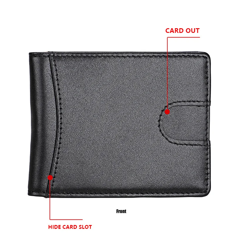 RFID Kreditkarte Halter Carbon Brieftasche Männer Metall Geld-Clip Brieftaschen 2 in1 Mens Card Bargeld Banknote Inhaber Junge ID Karteninhaber