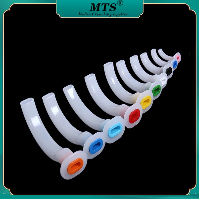 

Medical Oral Air Way Color Coded Guedel Airway Tube for CPR First Aid Patients respiratory tract airway tube 9pcs/lot