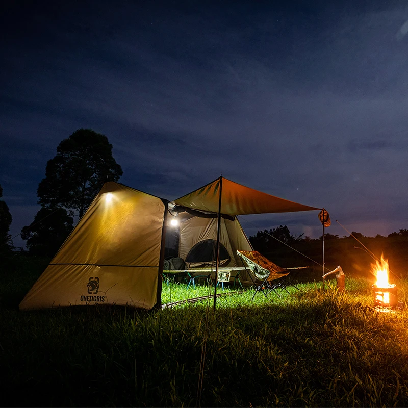 OneTigris SOLO HOMESTEAD CAMPING TENT Single Shelter With Tent Poles for Bushcrafters & Survivalists Hunting Hiking