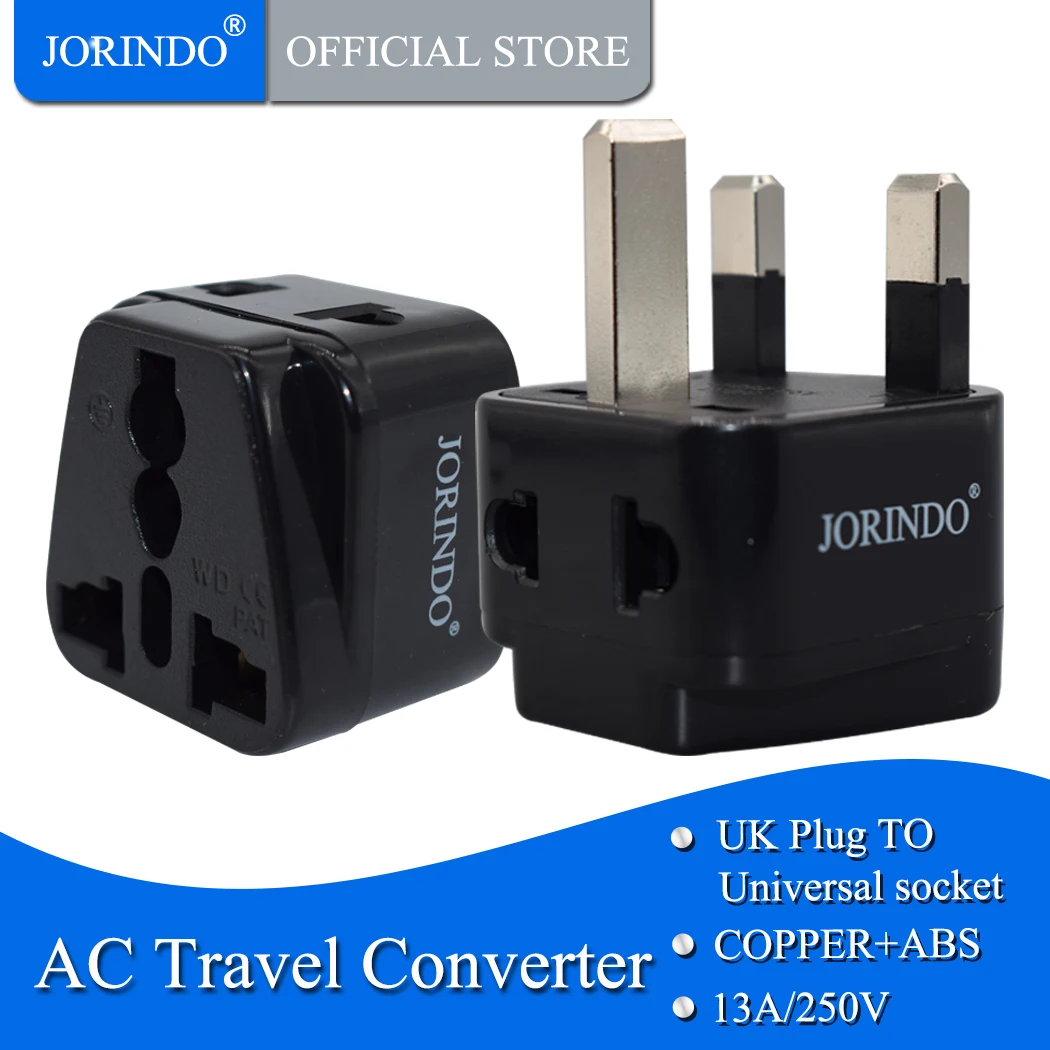 Jorindo UK, ปลั๊ก adaptor Traveling ฮ่องกง, อะแดปเตอร์ orei 2 in 1, สำหรับบอตสวานา, อังกฤษ, ดูไบการเชื่อมต่อสายดินที่ปลอดภัยสากล
