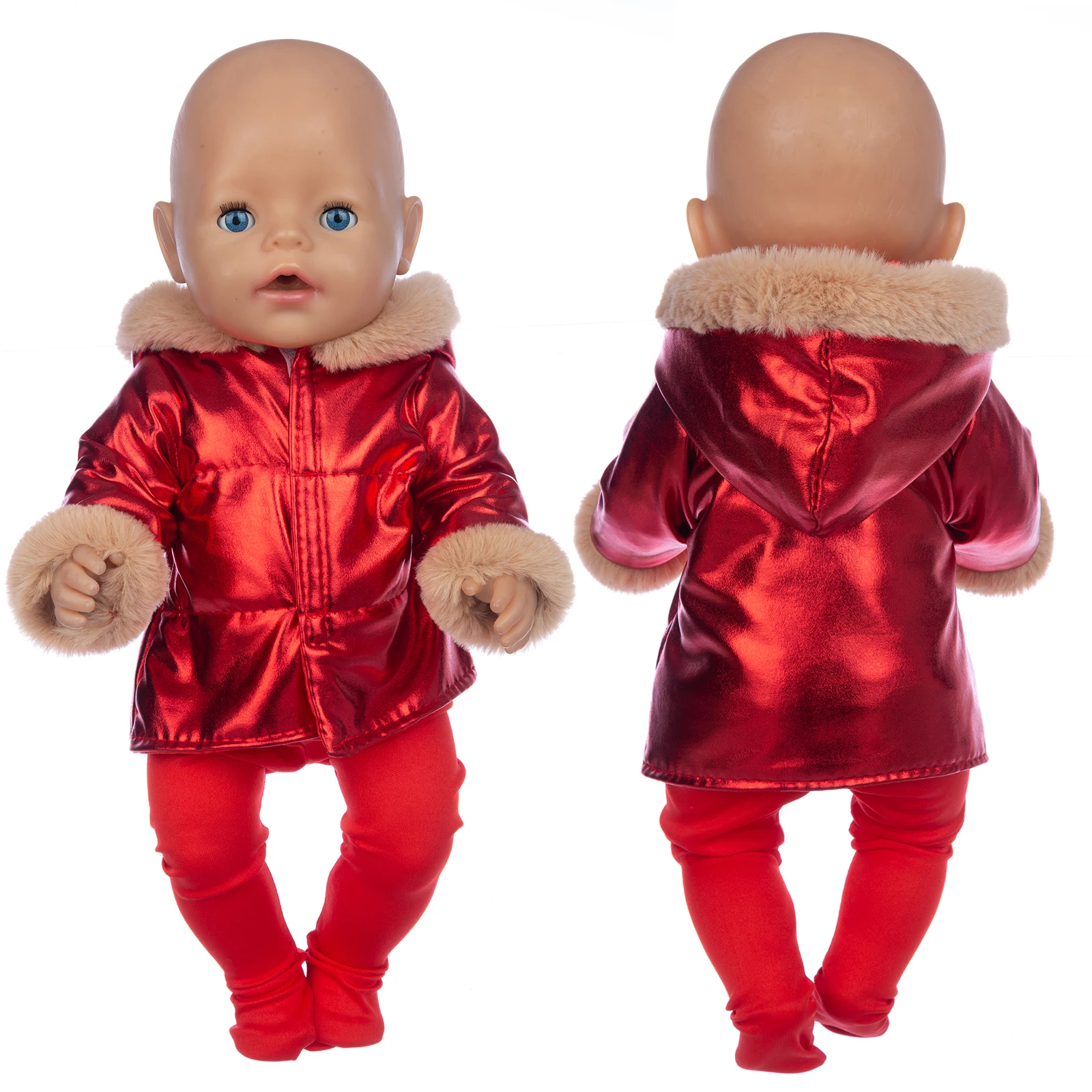 2023 New Down jacket + leggings Doll Clothes Fit For 18inch/43cm baby new born Doll clothes reborn Doll Accessories