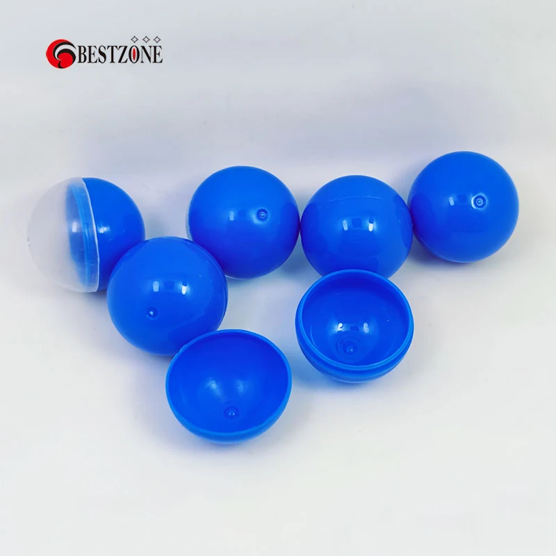 100Pcs/Lot 32MM Plastic Empty Toy Vending Capsules Half Clear Half Color Round Surprise Ball 1-1/4" Children For Vending Machine