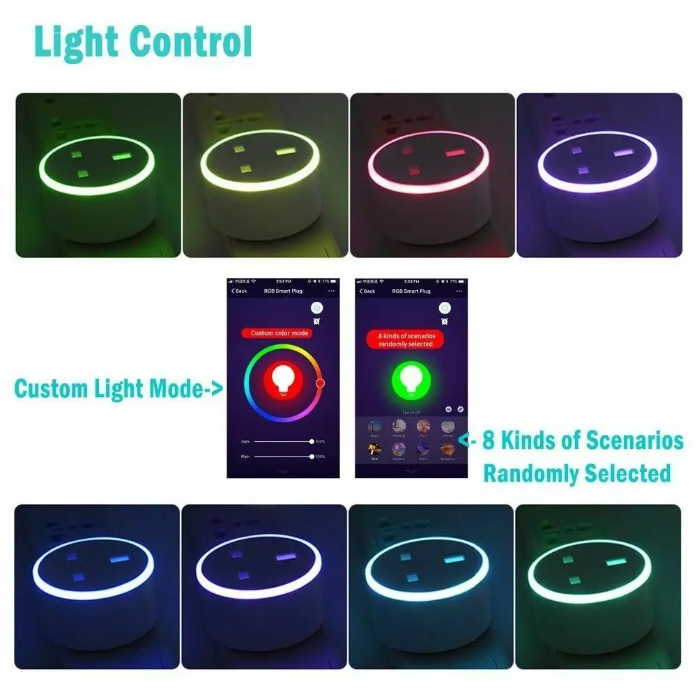 RGB Smart WiFi UNS Stecker Fernbedienung Schalter Steckdose 2G/3G/4G Timer Steckdose Schalter power Remote Buchse für Amazon Alexa/Google Hause