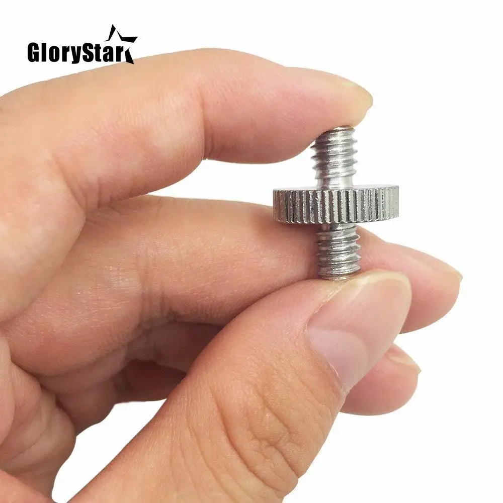 Переходник с наружной резьбы 1/4 дюйма на наружную резьбу 1/4 дюйма 3/8 дюйма двойной наружный винт адаптер поддерживает штатив аксессуары для камеры Mayitr