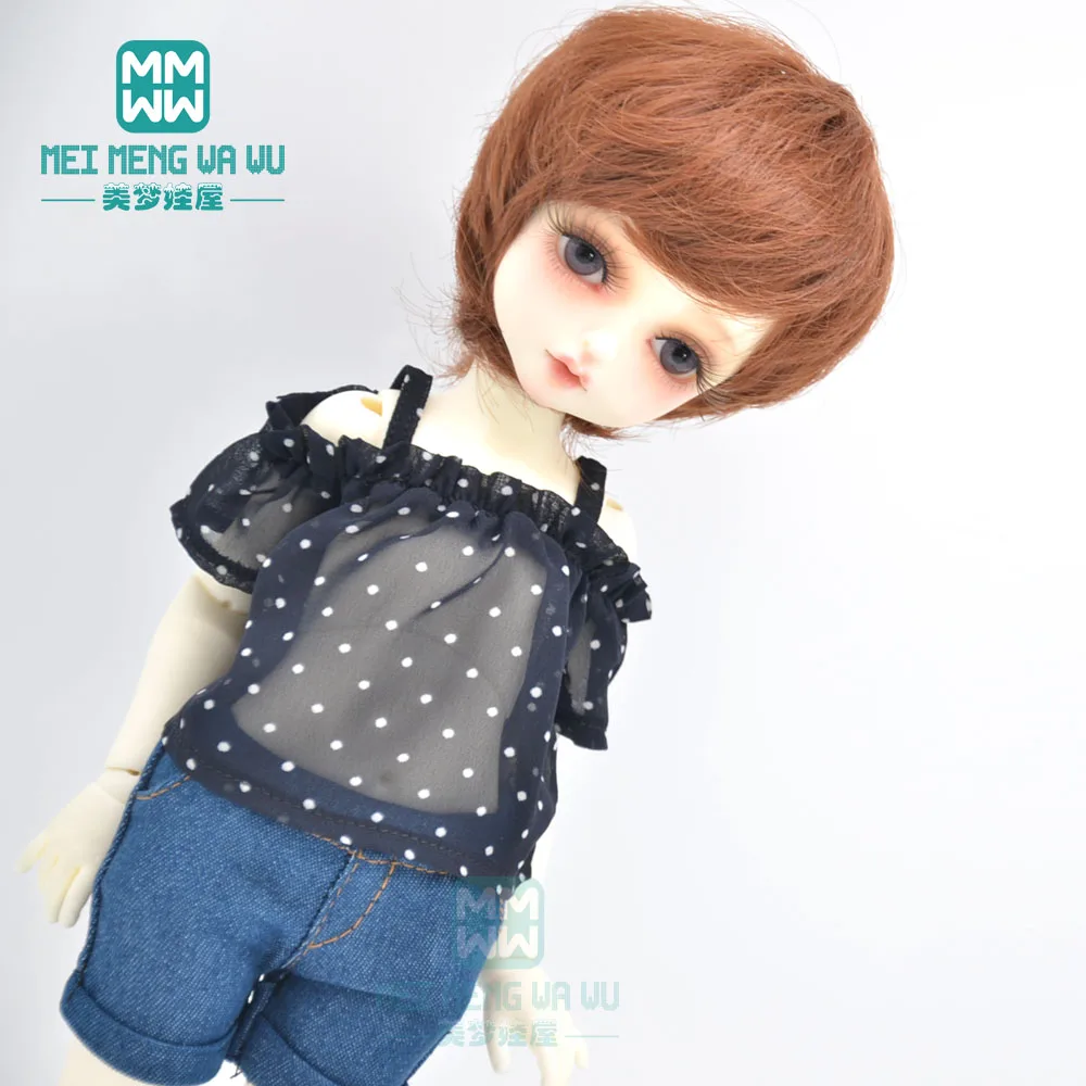 28cm-30cm 1/6 BJD YOSD joint doll abbigliamento accessori moda camicia da neve, pantaloncini di jeans