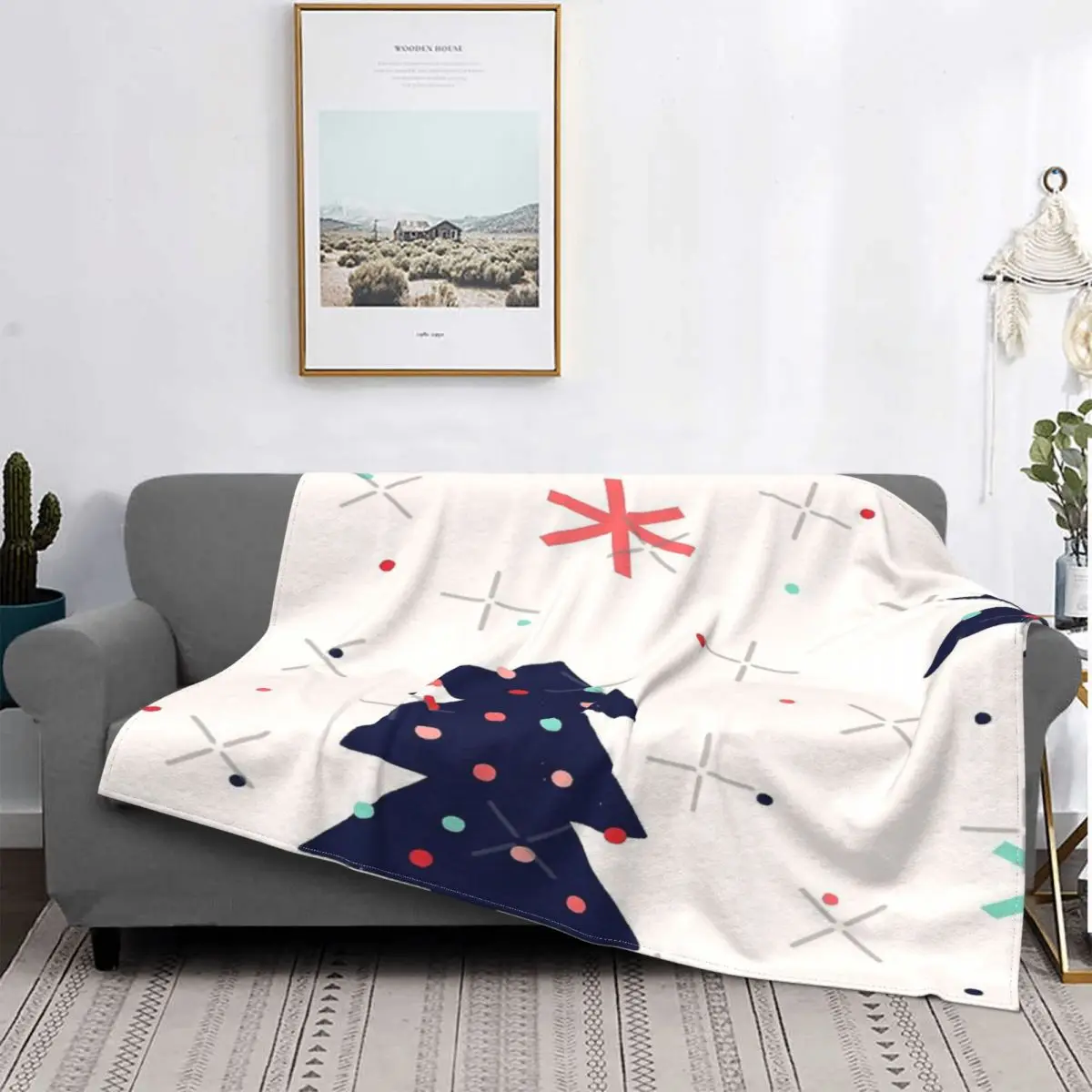 Manta con estampado navideño para bebé, cobertor para cama a cuadros, manta con capucha, toalla de playa de lujo, 2 unidades