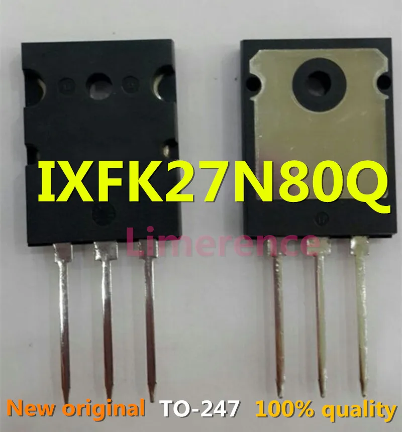 

100% nuevo 50 unids/lote original diode IXFK27N80Q 27N80 27A 800V TO-247 IXFK27N80 MOSFET Transistor