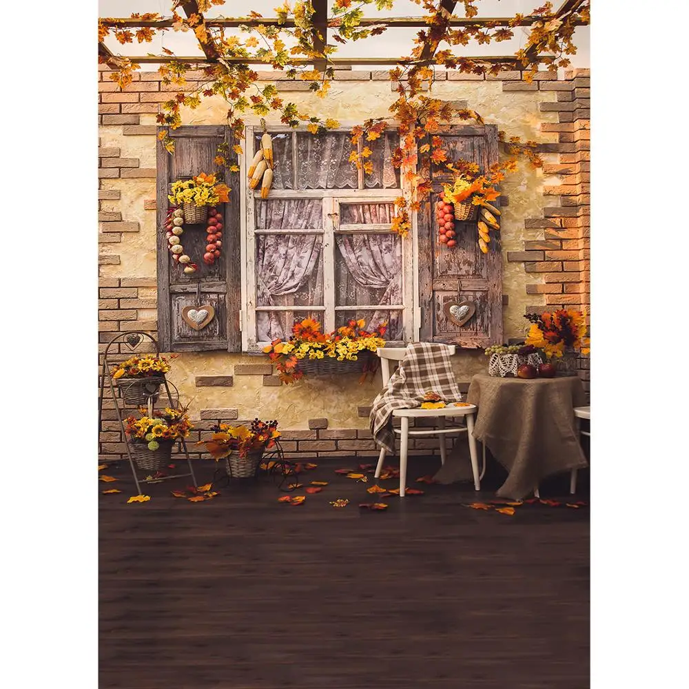 나뭇잎 나무 창 바닥 마당 사진 배경, 비닐 배경, 아기, 어린이 초상화, 할로윈 포토콜, 사진 소품