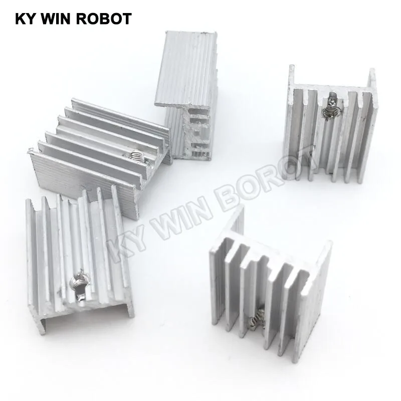 5pcs  Aluminium TO-220 Heatsink TO 220 Heat Sink Transistor Radiator TO220 Cooler Cooling 21*15*10MM