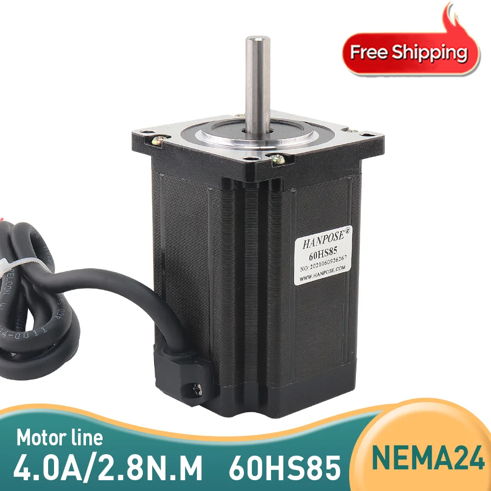 

1PCS 60HS85 4.0A 2.8N.M Nema23 Stepper Motor 4-lead 1.8 degrees 60 Series motor For 3D Printer Monitor Equipment