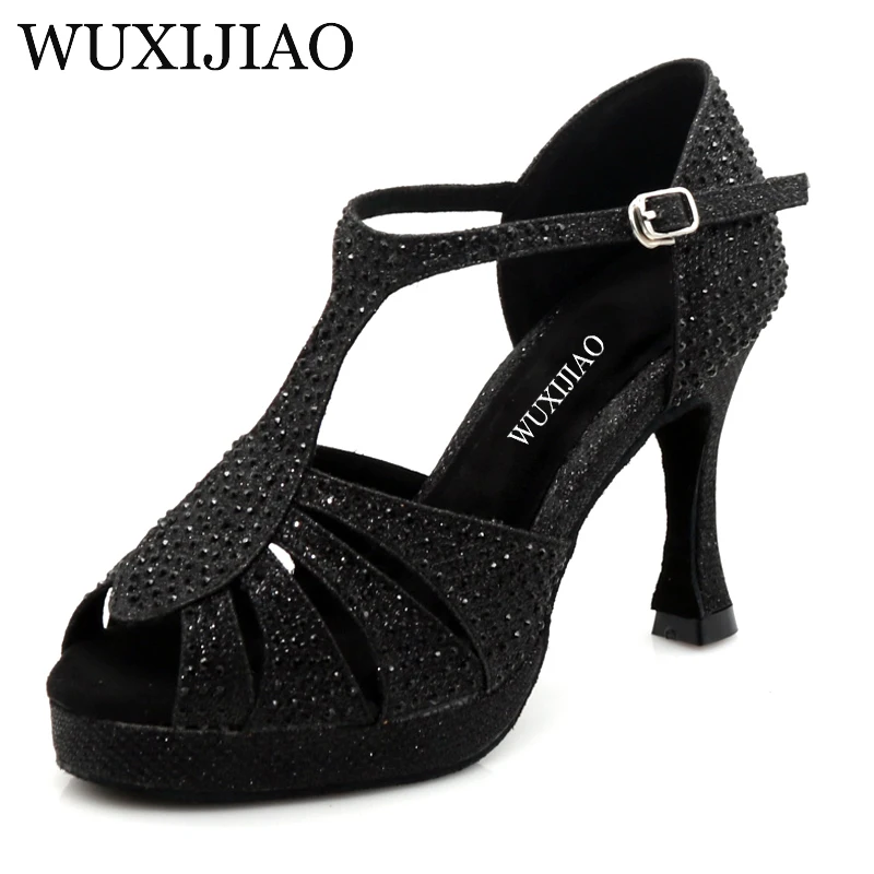 WUXIJIAO Women\'s Latin dancing shoes for adults summer outdoor dance shoes high heels ballroom dancing sandals soft soles