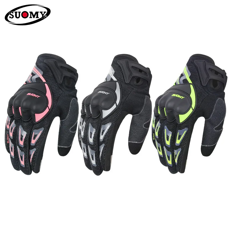 

Summer motorcycle gloves thin section mesh breathable four seasons riding locomotive rider drop-resistant off-road racing male