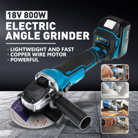 18V 800W Brushless Impact Angle Grinder Electric Cordless Polishing Grinding Machine Rechargeable Power Tools For Makita Battery