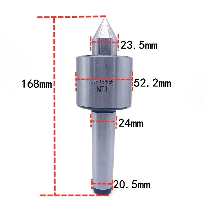 MT1 MT2 MT3 new type of precision steel rotary center lathe movable center cone cutter rotary milling machine accessories