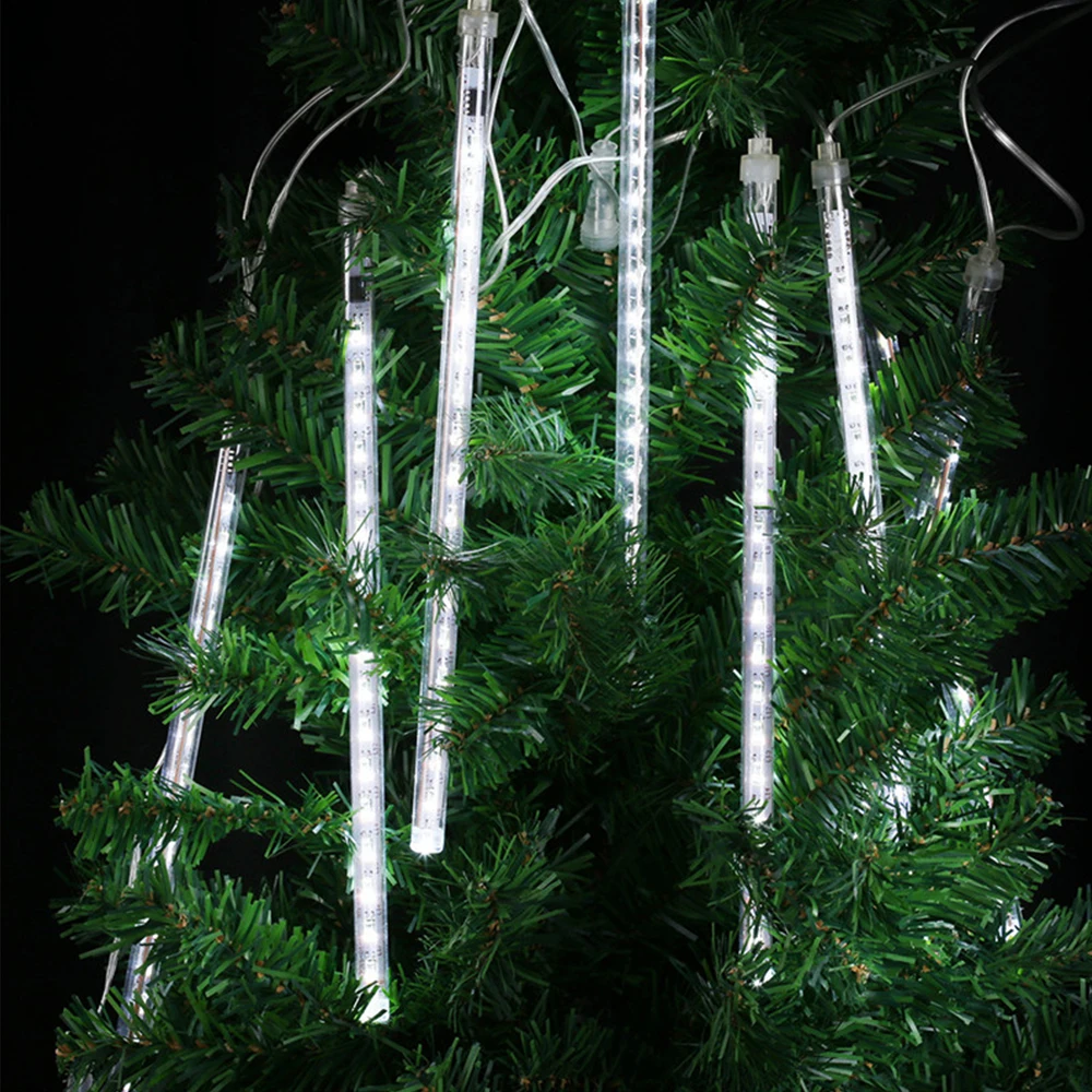 Waterproof Meteor Light 20CM 30CM 50CM 8 Tube Outdoor Holiday Meteor Shower Rain Tube LED Christmas Light Fairy Tree Lights