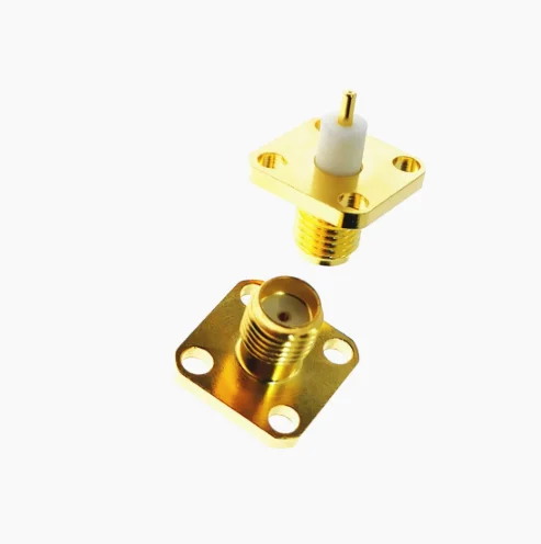 20pcs SMA Female jack Panel Mount 4 Holes Flange Deck Solder RF Connector adapters