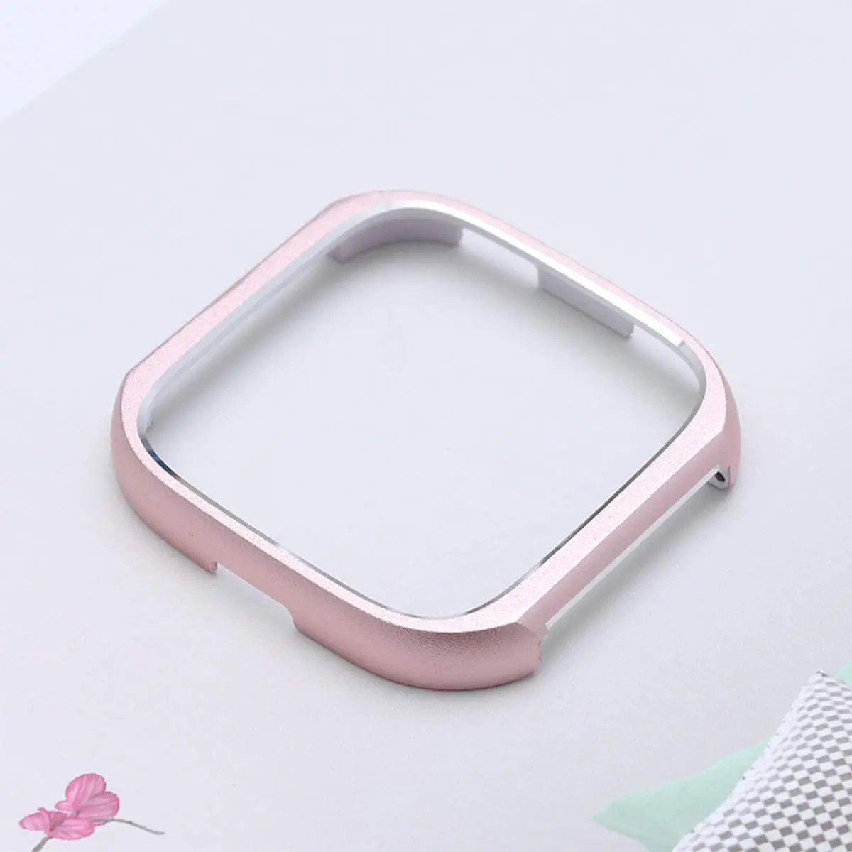 High Quality Metal Case Protective Case for Fitbit Versa Cover Screen Protector Full Protective Shell For Versa Accessorie