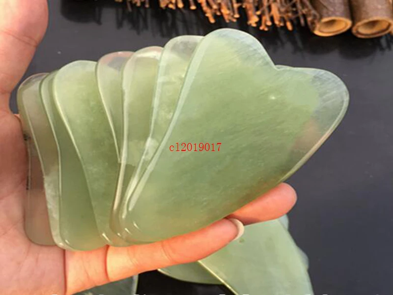 Natural Jade Massage Tool Guasha Board Gua Sha Facial Treatment Natural Jade Stone Scraping Care Healthy Tool