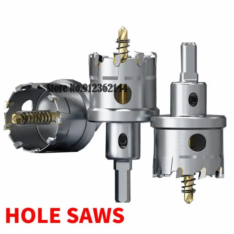 

1PCS Hole Saw Drill Bit Alloy Carbide Cobalt Steel Cutter Stainless Steel Wood Cutting Iron Metal Core Drill Bit Metal drill bit