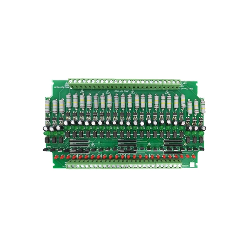 24 channels 220V optocoupler isolation module/220V detection module/AC power detection/card guide rail