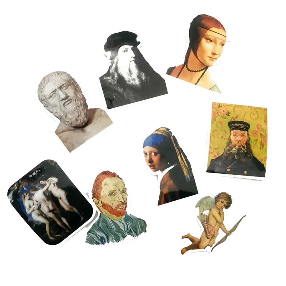 10/30/50PCS Classical Artist Sculpture David PVC Graffiti Sticker Decorative Sticker Notebook Mobile Phone Sticker Wholesale