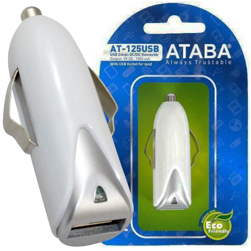 ATABA HORSE-125 USB 12V GRŞ.5 VOLT 1000 MA CAR CIGARETTE LIGHTER USB CHARGER