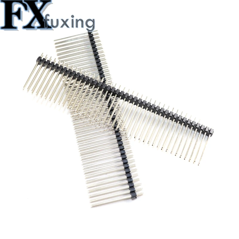 5PCS 2,0mm 2,0 Einzigen Zweireihigen Männlichen 2*40P 1*40P Abtrünnigen PCB Board Pin Header Lange 15 17 19mm Stecker Streifen Pinheader 2x40 – Detail 4