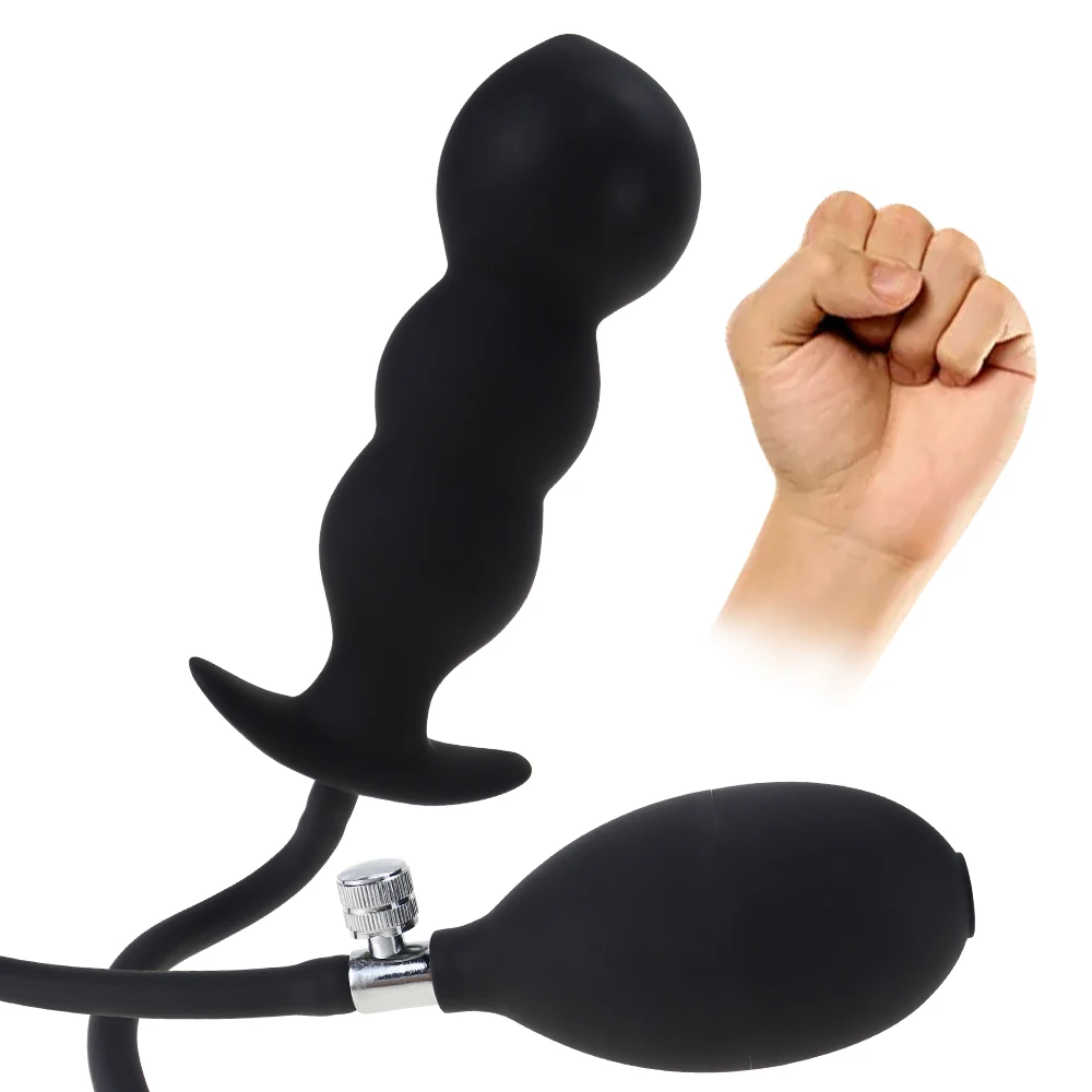 Silicone Inflatable Super Large Anal Plug Expandable Butt Plug Sex Toys For Women Men Huge Dildo Pump Anal Dilator Adult Product