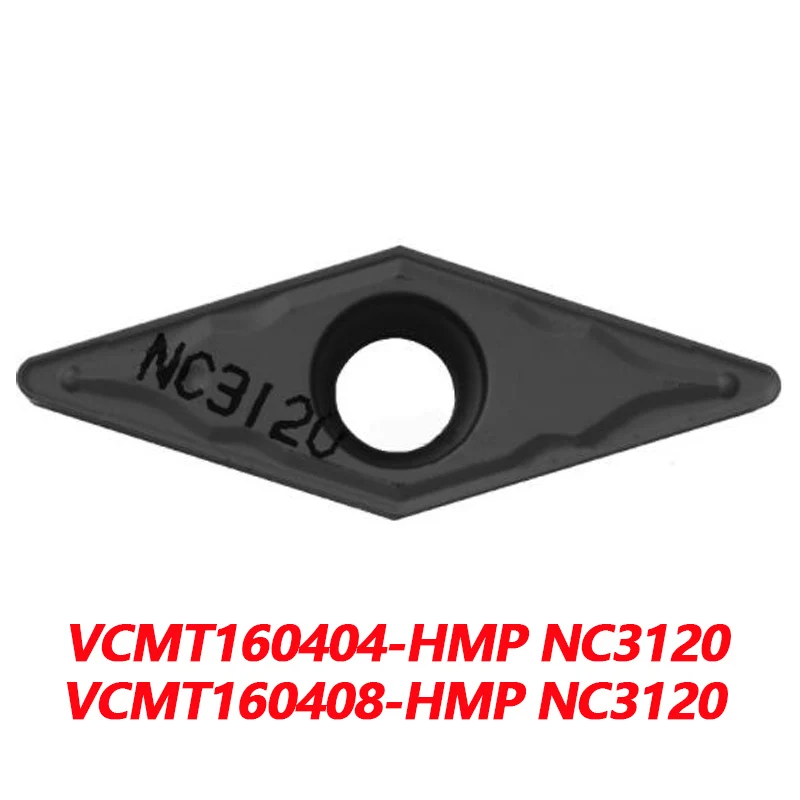 Original CNC Inserts VCMT160404-HMP PC9030 NC3020 VCMT160408-HMP NC3120 NC3030 Turning Lathe Tool Cutter 10pcs/box VCMT 160408