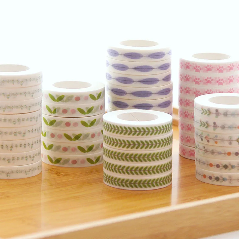 10M Divider Cute Kawaii Washi Tape Set Journal Supplies Masking Tapes Washy Organizer Washitape Pastel Korean Stationery