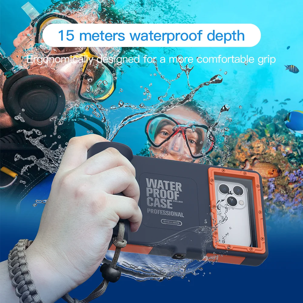 

Waterproof Swimming Case For iPhone 11 Pro X XR XS MAX 6 6S 7 8 Plus 15m Diving Phone Cases For Galaxy Note 8 9 10 S8 S9 s9 plus