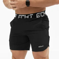 Pantalones cortos deportivos de secado rápido para hombre, Bermudas masculinas para entrenamiento de culturismo, gimnasio, playa, Verano