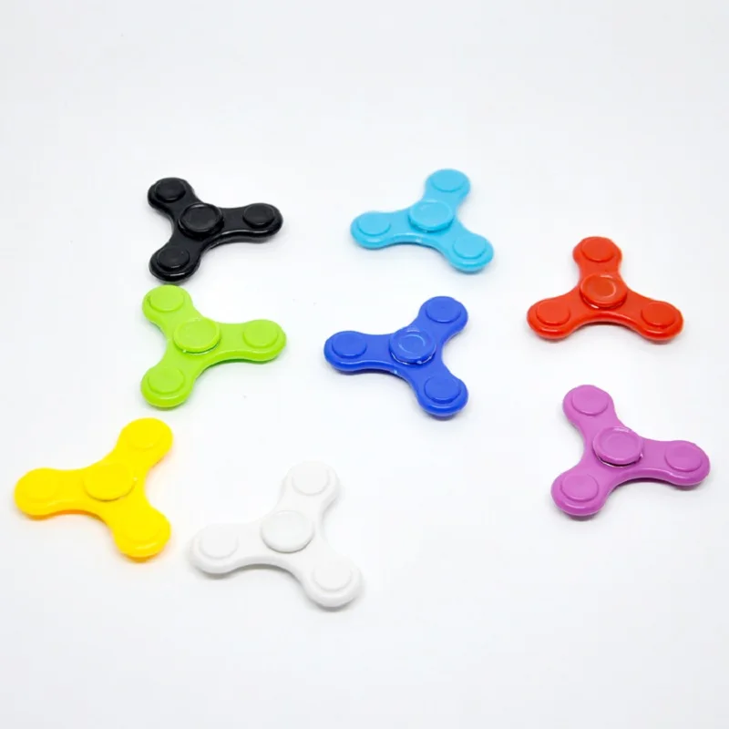 10Pcs Mini FigetS Hand Spinner For Children Anti Stress Focus Gyro Finger Gyroscope Funny Leaf Toys Kids Gift Fingertips Toy